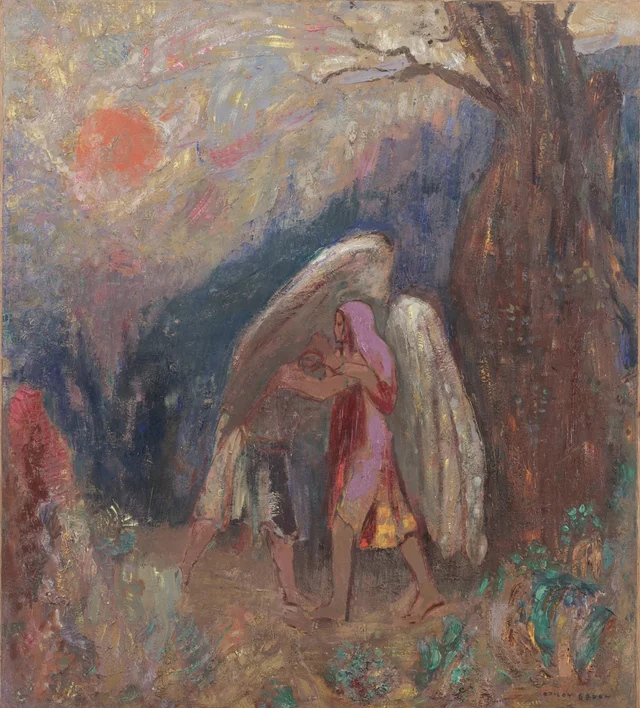Jacob and the Angel, Odilon Redon
