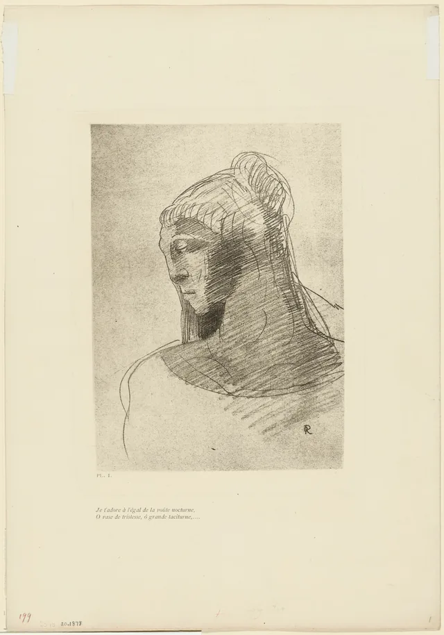 I Adore You as I Adore the Vault of the Night Sky, O Vessel of Sadness, O Tall Silent Woman, plate 2 of 9