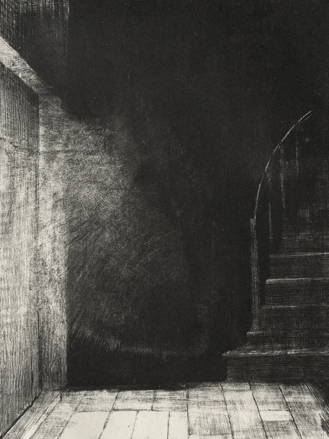 Vi un resplandor, grande y pálido, Odilon Redon