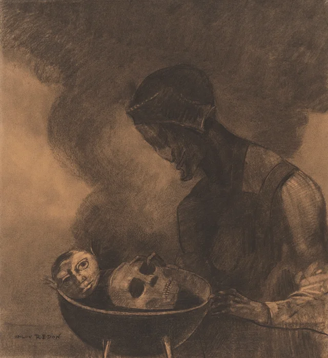 Cauldron of the Sorceress, Odilon Redon