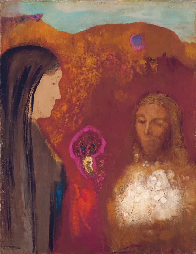 Cristo y la samaritana (El ramo de flores blancas)