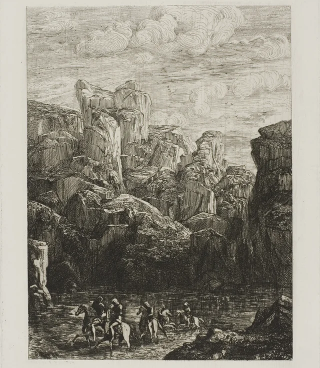 The Ford: Landscape with Horsemen