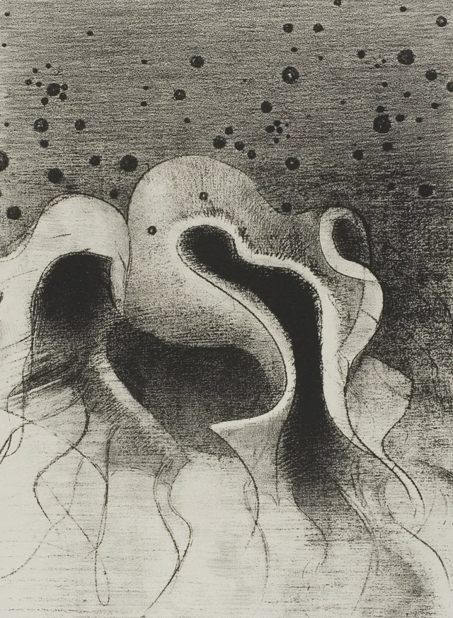 Les bêtes de la mer, rondes comme des outres, planche 22 de 24, Odilon Redon