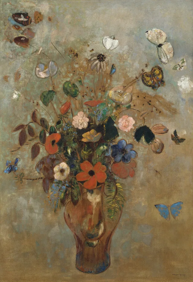 Nature morte aux fleurs, Odilon Redon
