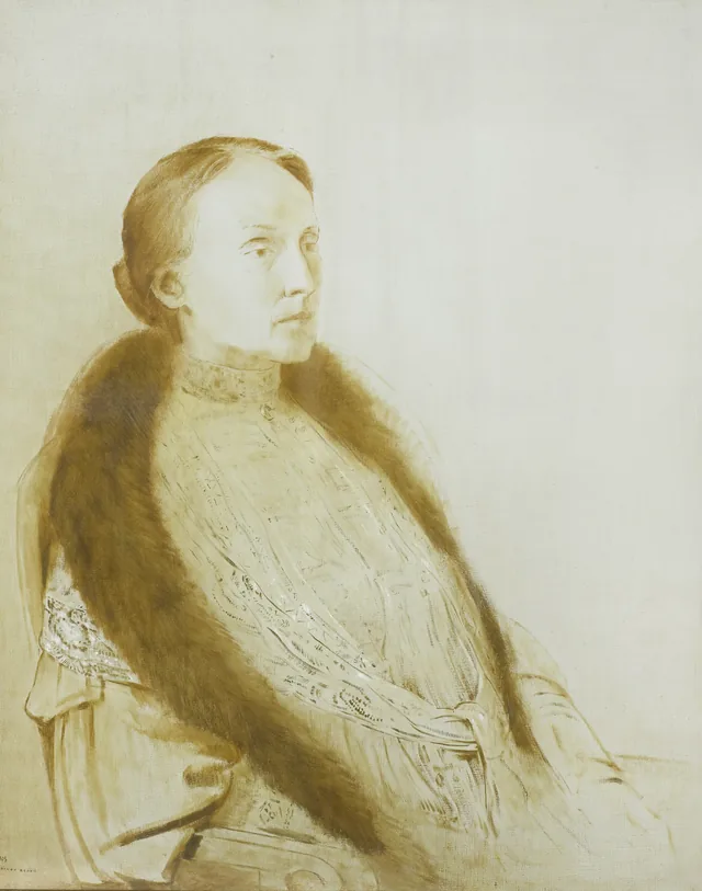 Portrait of A.M.L. Bonger-van der Linden, Odilon Redon