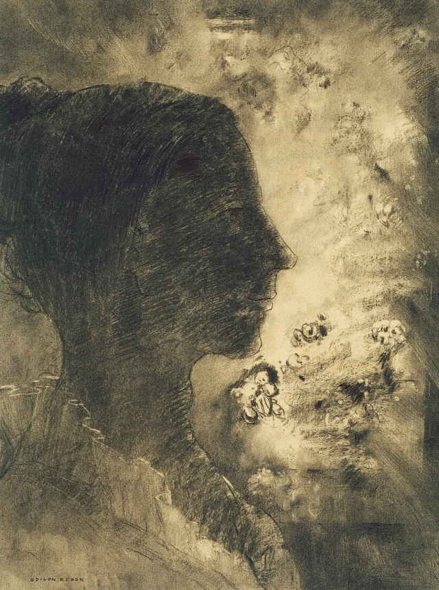 Perfil de sombra, Odilon Redon