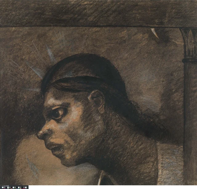 A Man of the People, Drawing for an Illustration in Le Juré by Edmond Picard