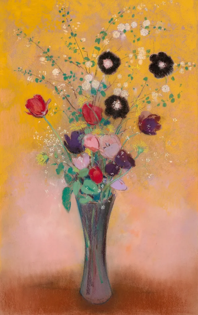 Vase of Flowers, Odilon Redon