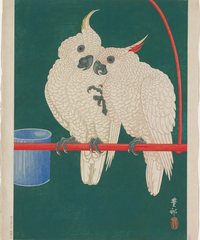 Cockatoos, Ohara Koson