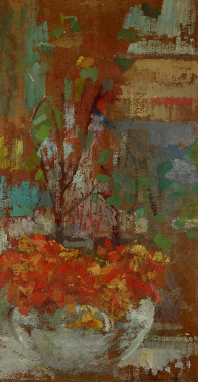 Composition with Nasturtiums
