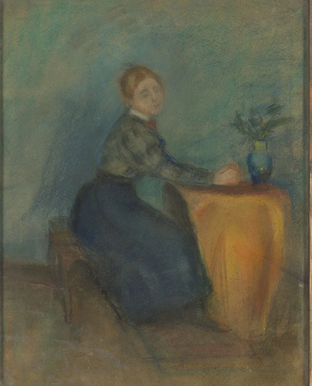 Portrait of a Girl Seated at a Table