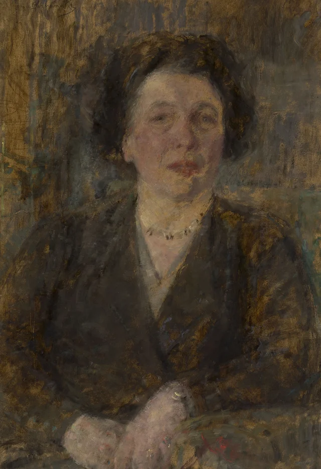 Retrato de Julia Rylska, escritora y traductora, Olga Boznańska