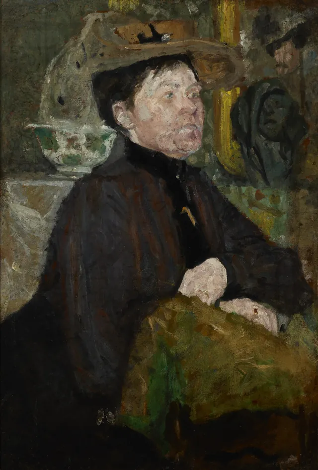 Portrait of Mrs Getter (double-sided painting)