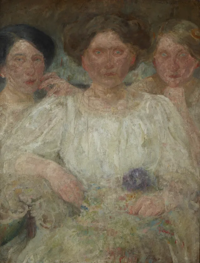 Retrato de três irmãs, Olga Boznańska