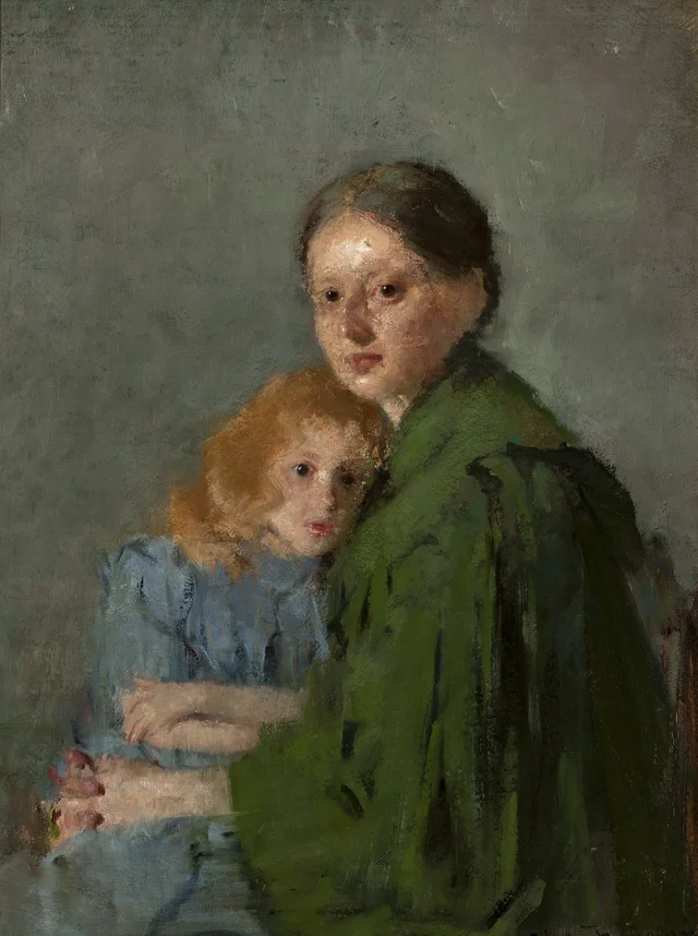 Estudio de una mujer y una niña