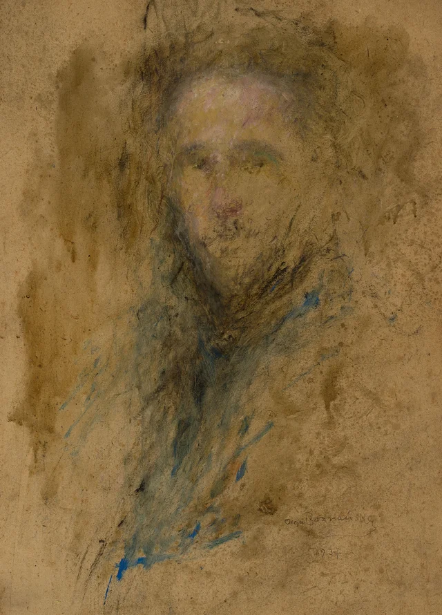 Esboço de retrato de homem, Olga Boznańska
