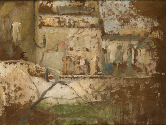 View from the Studio (double-sided painting)