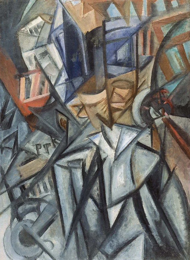 El hombre en la calle (análisis de volúmenes), Olga Rozanova