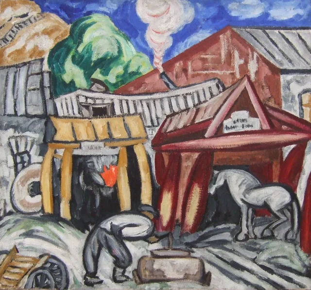 La fragua, Olga Rozanova
