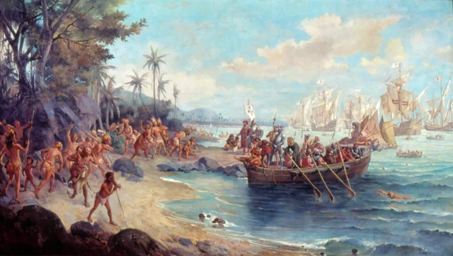 O Desembarque de Pedro Álvares Cabral em Porto Seguro, 1500, Oscar Pereira da Silva