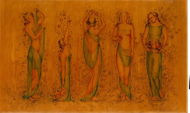 Autumn, from the series "The Four Seasons", Oskar Schlemmer