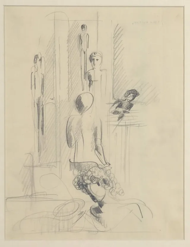 Composition with Six Figures, Oskar Schlemmer