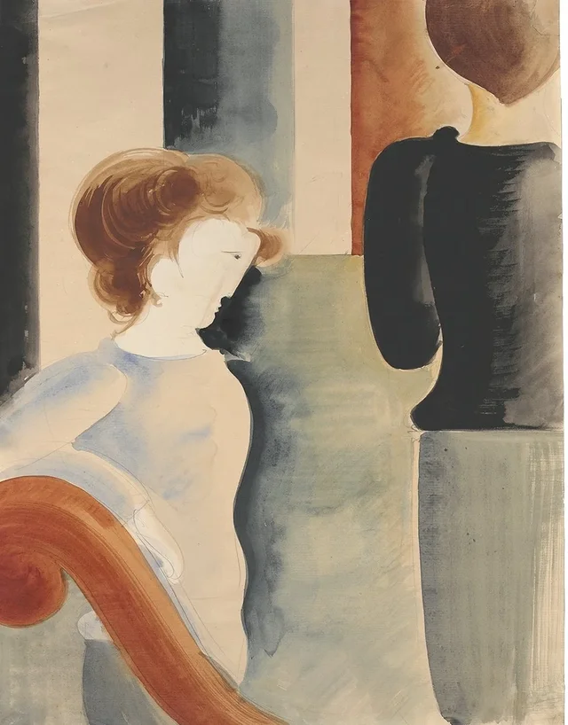 Two Figures, Oskar Schlemmer