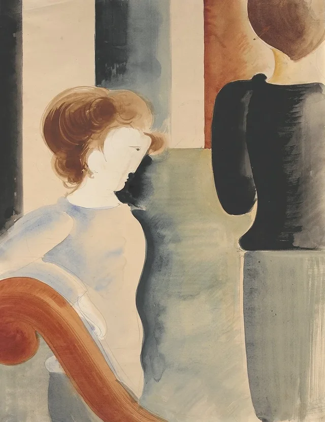 Two Figures, Oskar Schlemmer