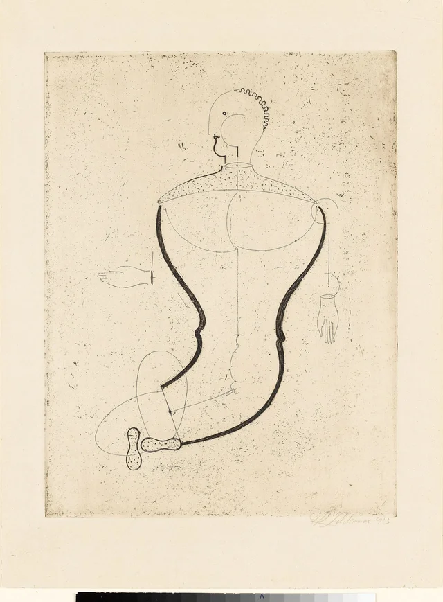 Abstract Figure Facing Left (Figure S), Oskar Schlemmer