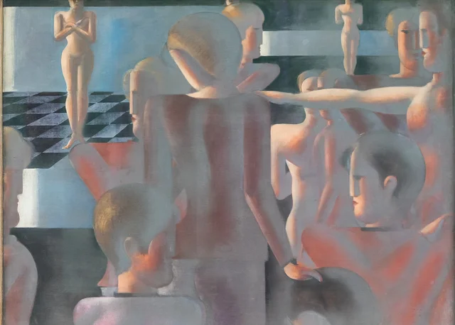 Group of Fourteen in Imaginary Architecture, Oskar Schlemmer