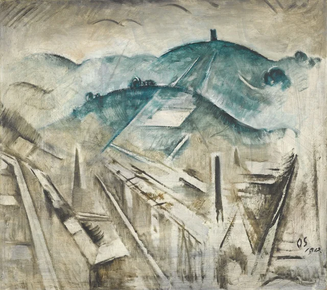 Stuttgart Landscape I, Oskar Schlemmer