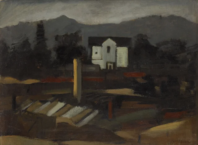 Pépinière près de Stuttgart, Oskar Schlemmer