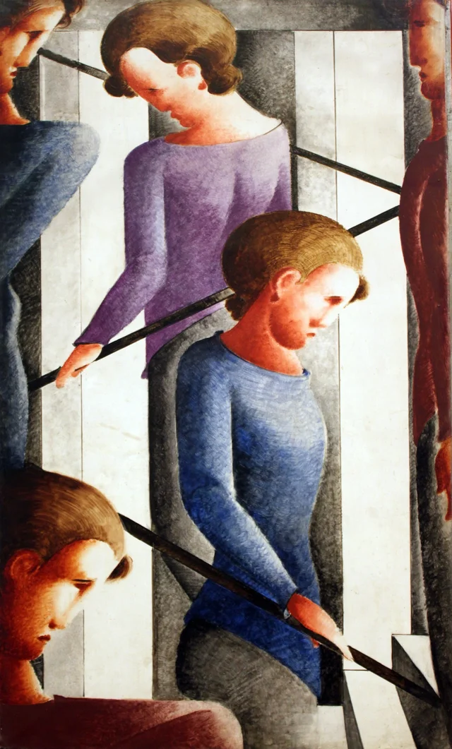 Scène d'escalier
