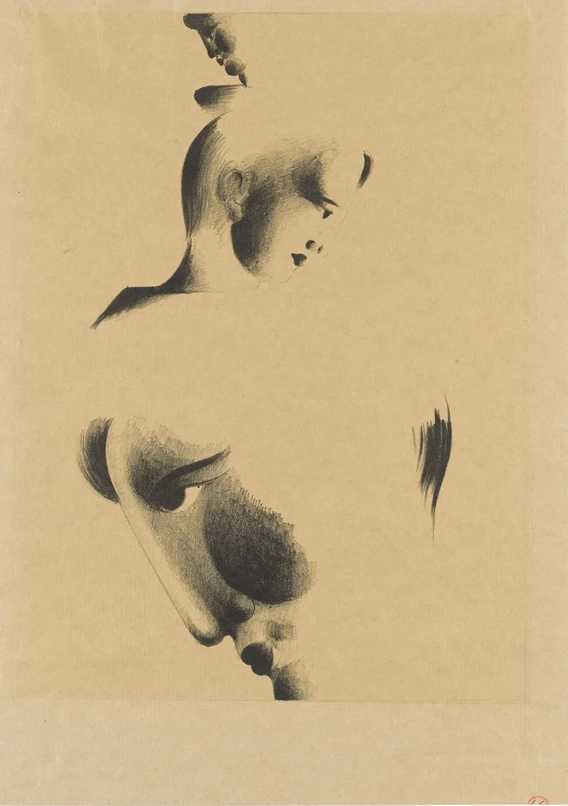 Three Heads Against Each Other (Heads of Youths), Oskar Schlemmer
