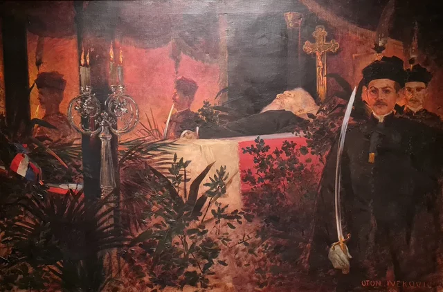 Ante Starčević on his Deathbed, Oton Iveković