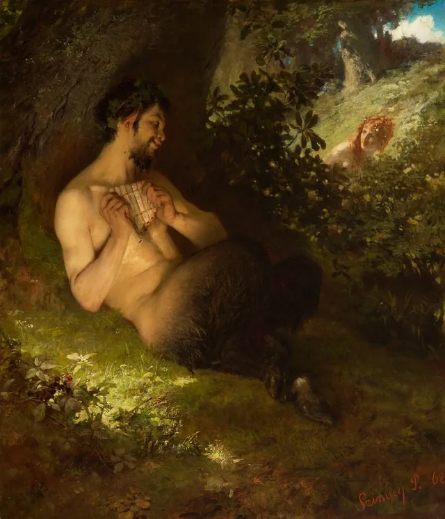 Fauno e ninfa, Pál Szinyei Merse