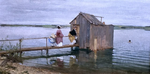 A Cabine de banho, Pál Szinyei Merse
