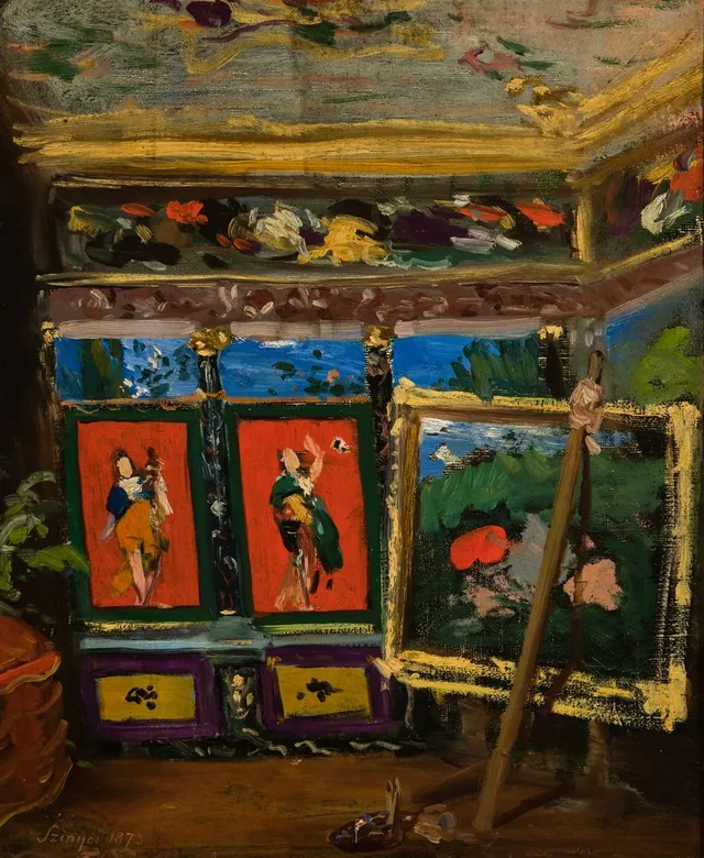 O Ateliê II, esboço, Pál Szinyei Merse