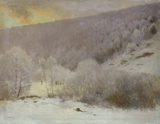 Paisagem de inverno, Pál Szinyei Merse