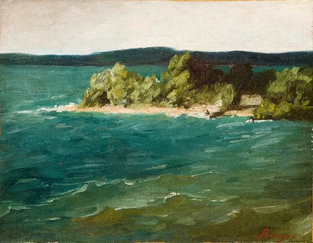 Tempestade no lago de Starnberg, Pál Szinyei Merse