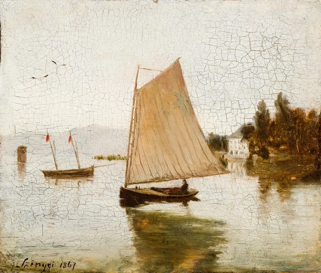 Veleiro no lago de Starnberg, Pál Szinyei Merse