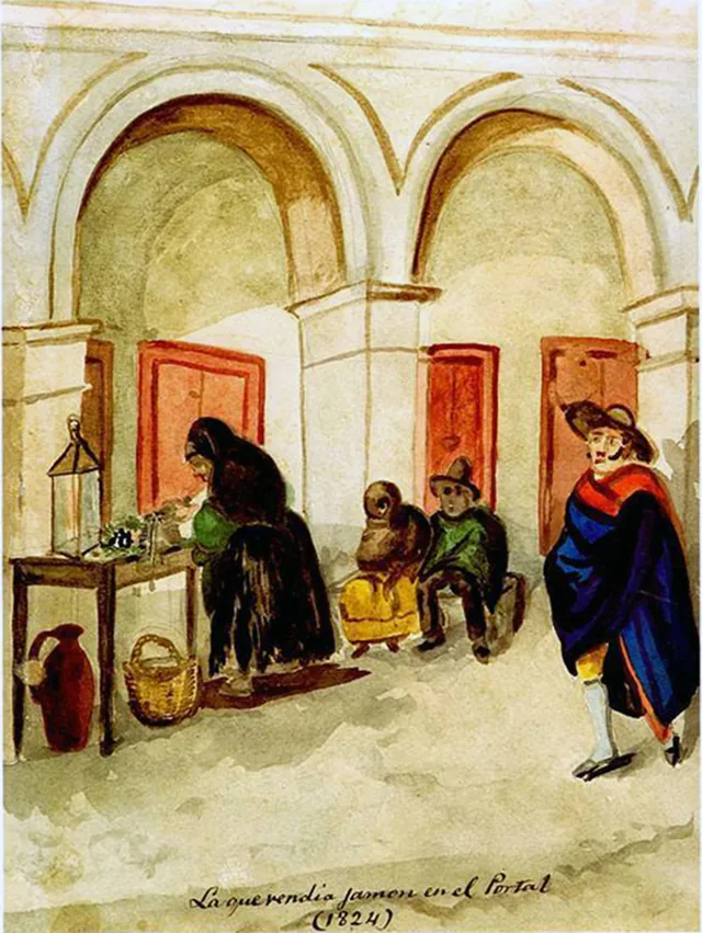 The woman who sold ham in the Portal, Pancho Fierro