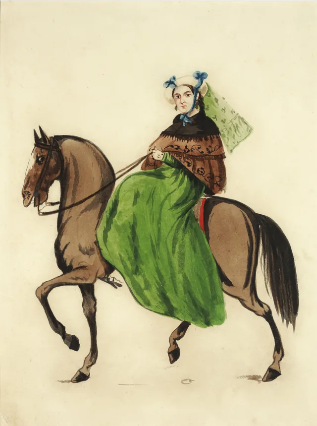 Mulher a cavalo