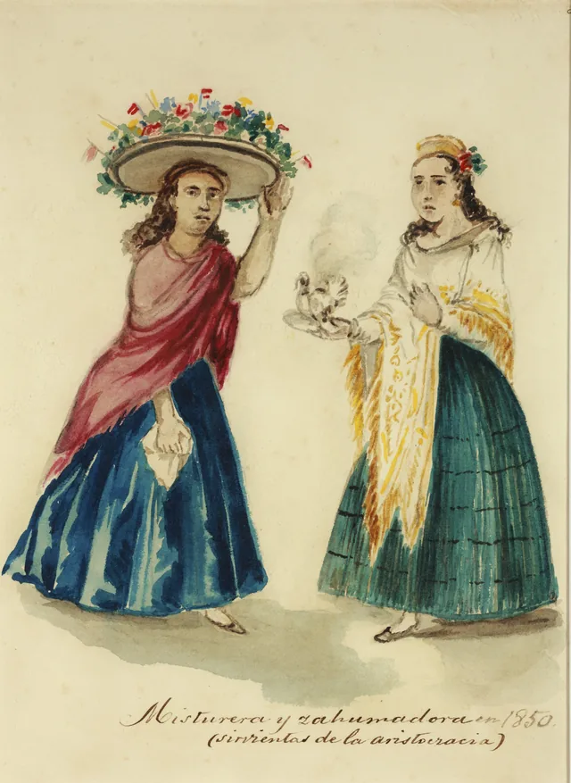 Misturera and zahumadora (servants of the aristocracy), Pancho Fierro
