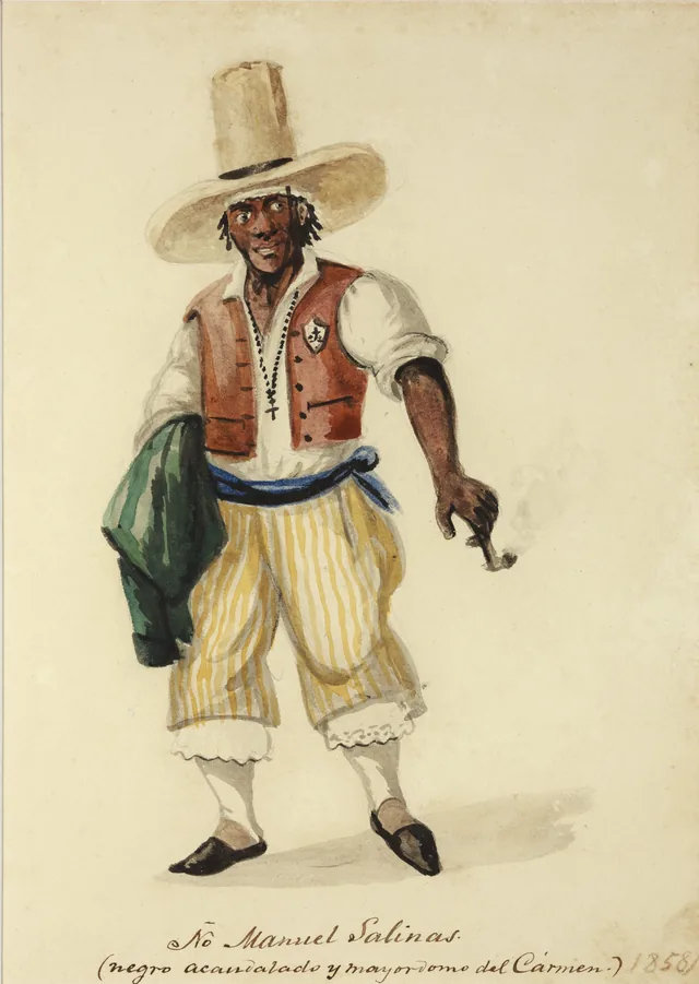 Ño Manuel Salinas (negro afortunado e mordomo do Carmen)