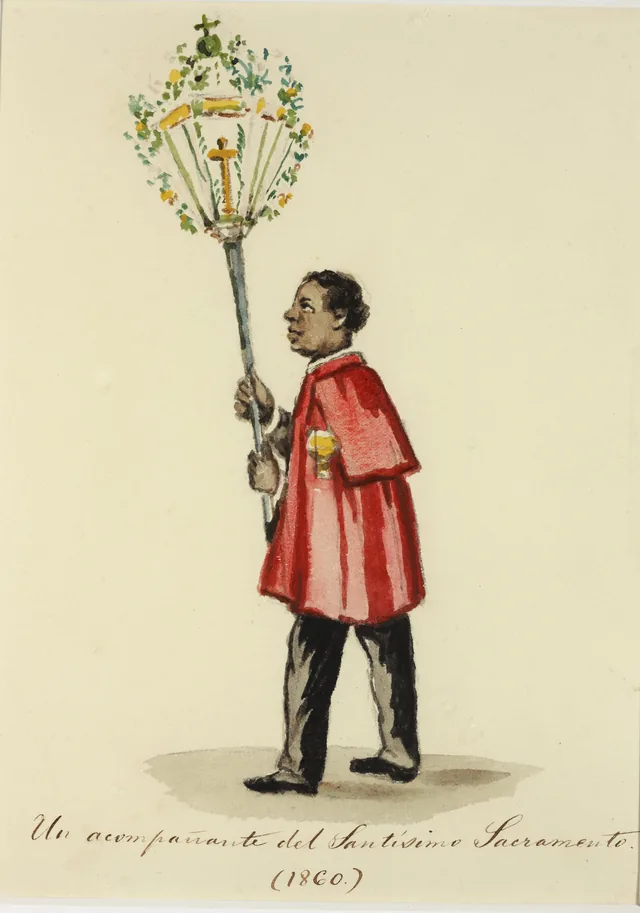 An attendant of the Blessed Sacrament, Pancho Fierro