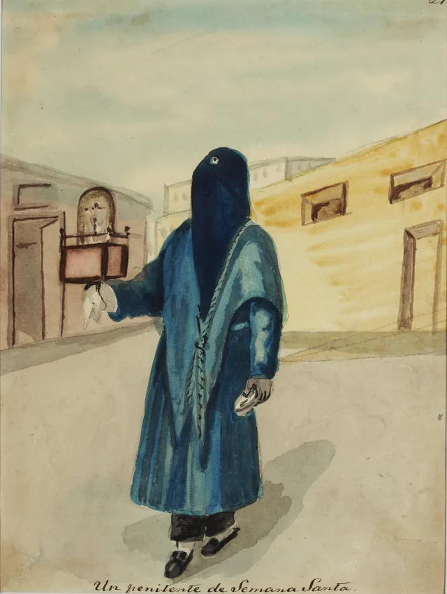 Um penitente da Semana Santa