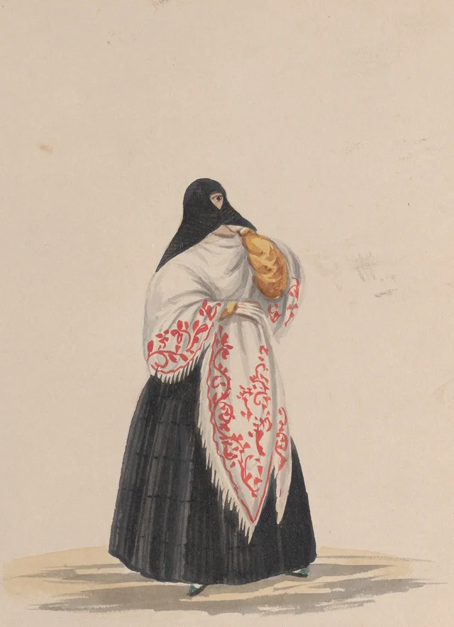 Una mujer elegantemente vestida