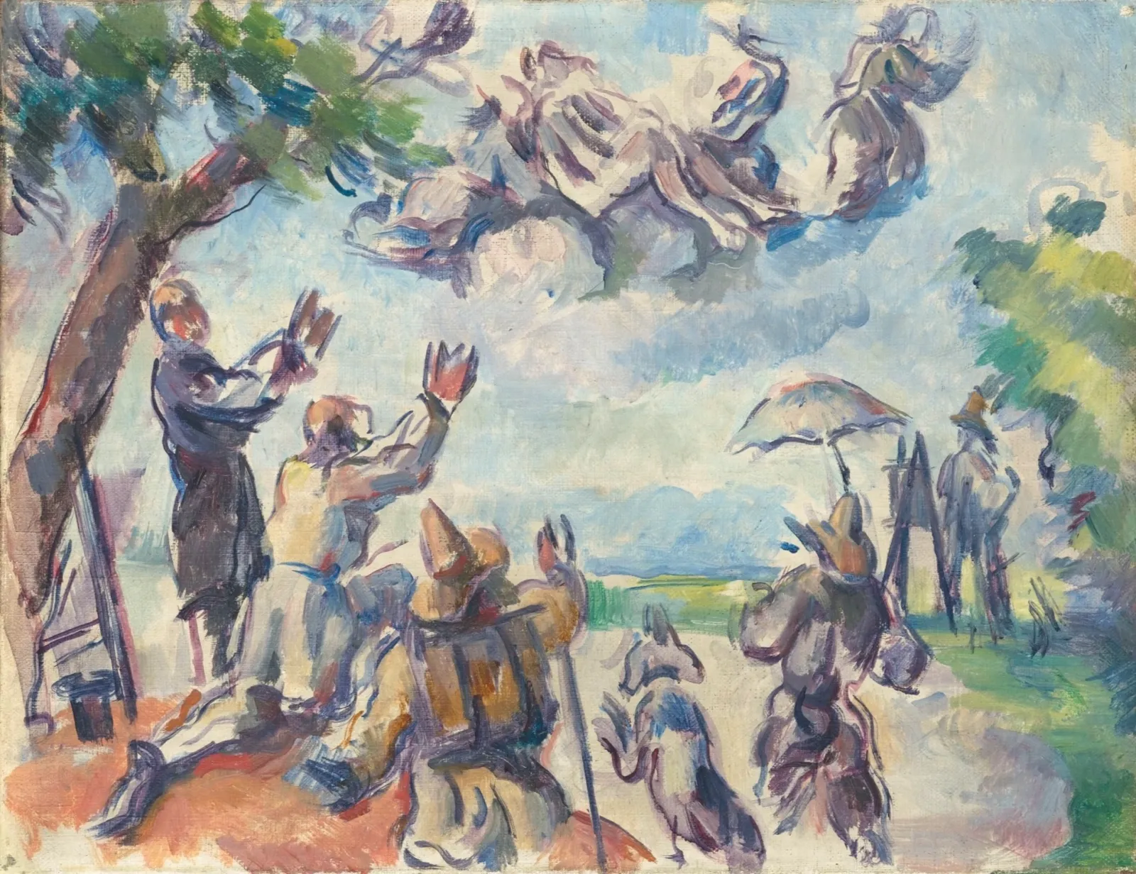 Apothéose de Delacroix, Paul Cézanne