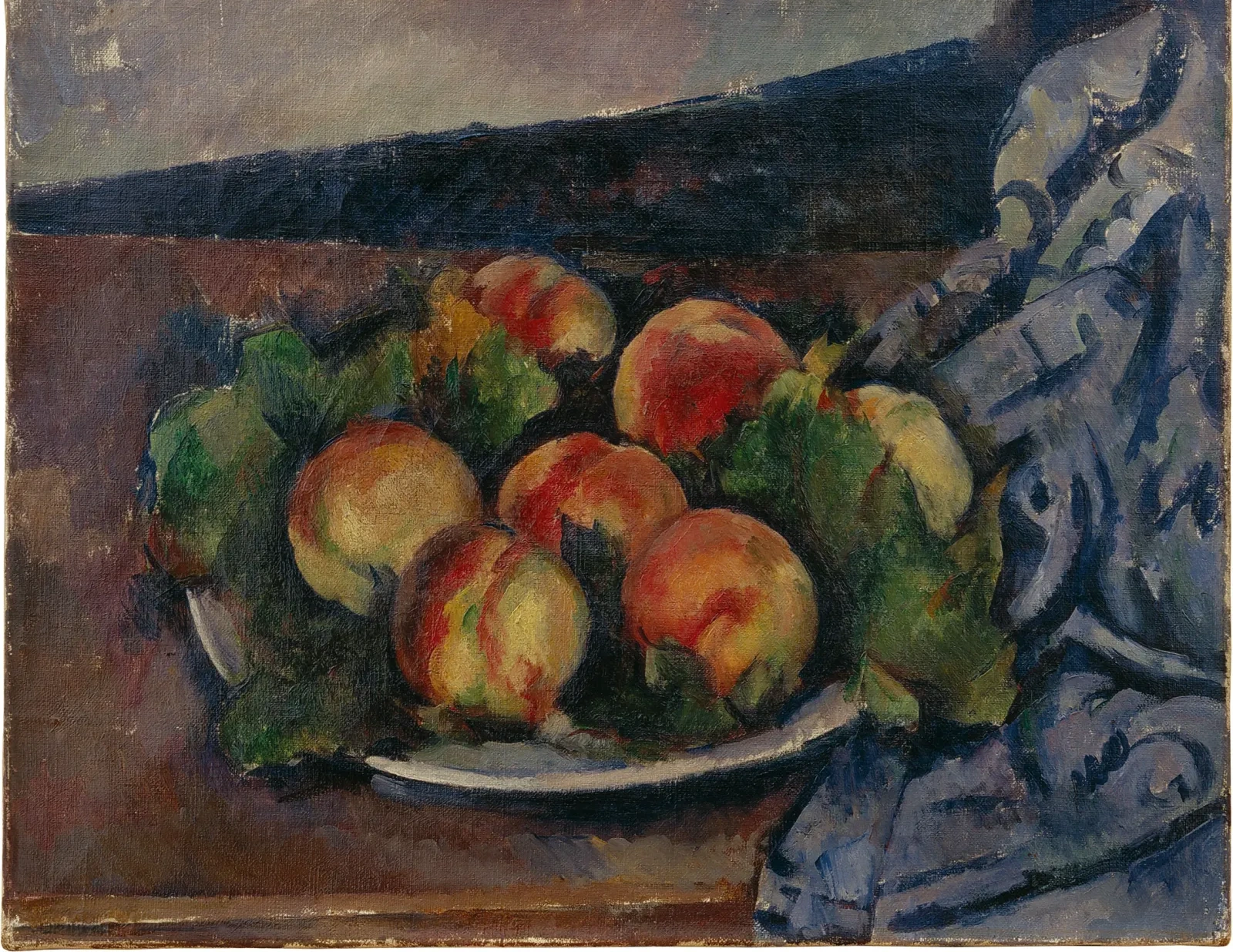 Assiette de pêches, Paul Cézanne